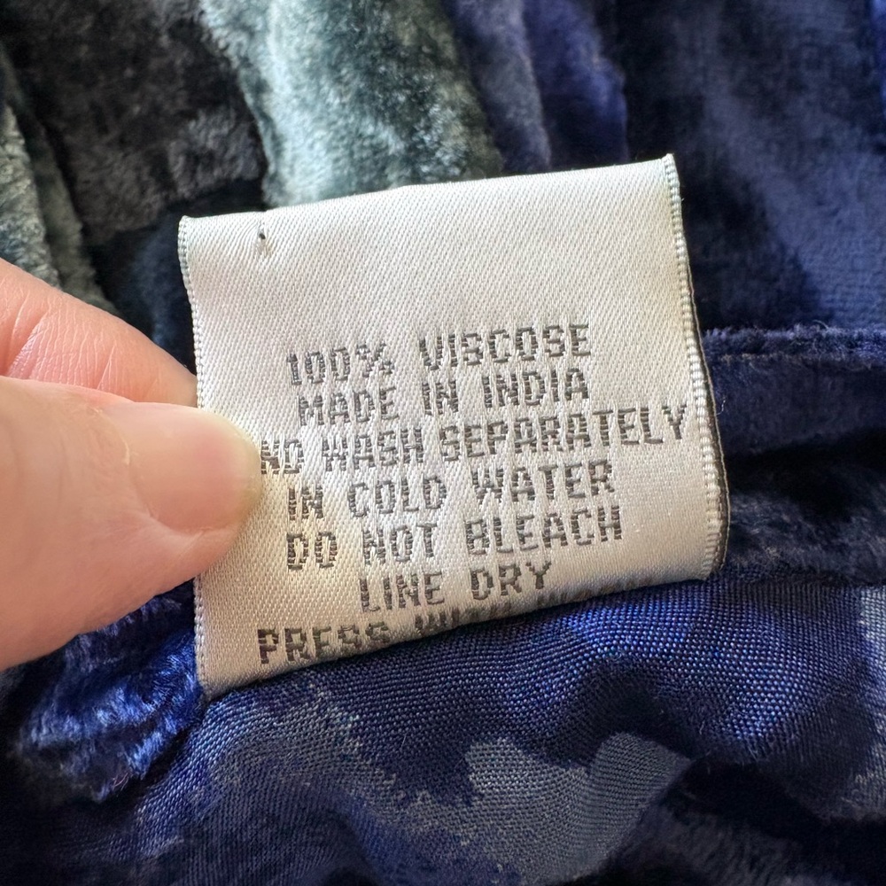 Vintage 90’s Phool Shimmering Patchwork Velvet Ja… - image 6